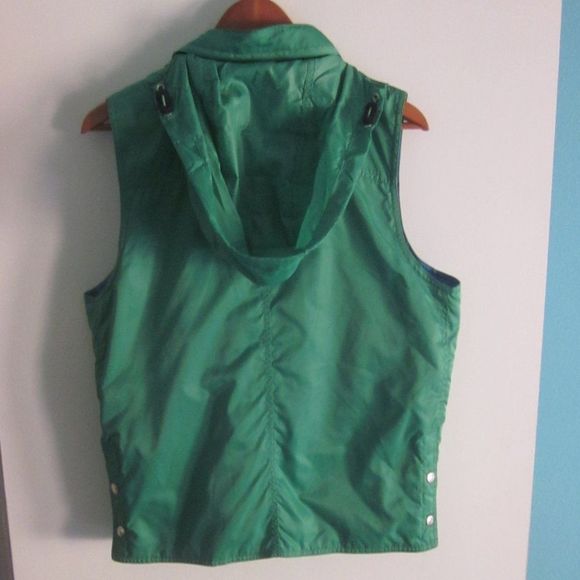 Ralph Lauren Womens Size M Marine Sailing Team Green Sleeveless Jacket w/  Hood - Picture 5 of 12